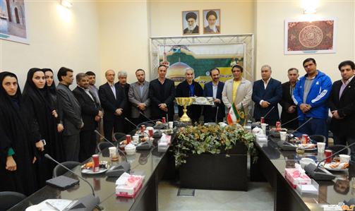 Kung Fu Winners Dedicate their Cup and Medals to Imam Reza Holy Shrine